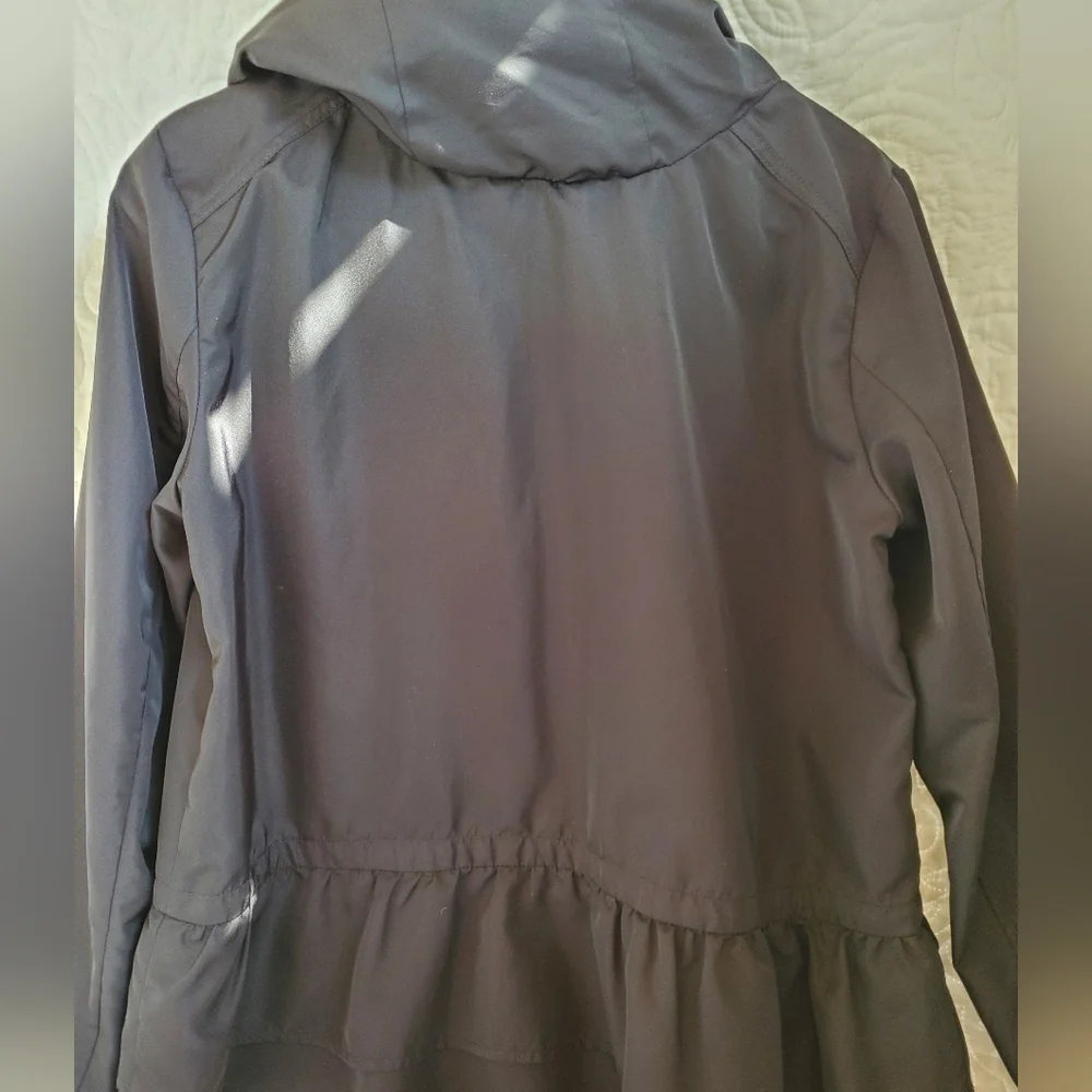 Zara basic outerwear black rain jacket - Picture 3 of 7